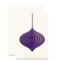 Violetter Weihnachtsschmuck Kunstkarte  / Purple Christmas Decoration Art Card 