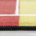 Play Teppich 80 x 120 cm schwarz rot gold