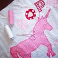 Einhorn-Kissen mit Namen
