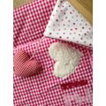 Babydecke mit Rasselherz