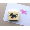 handgeschnitzter Stempel  Einhorn Unicorn 