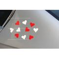 Magnet Herz Autodeko Hochzeit Auto Weiß Rot Deko 