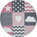 Kids Teppich 80 x 150 cm pink
