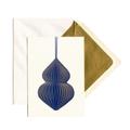 Blauer Weihnachtsschmuck Kunstkarte  / Blue Christmas Decoration Art Card 
