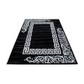 Miami Teppich 200 x 290 cm schwarz weiß