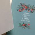 Beerenzweige Weihnachtskarte / Berry Twig Christmas Card