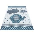 Kids Teppich 160 x 160 cm blau