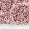 Salsa Hochflorteppich 80 x 150 cm rosa