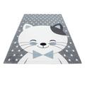 Kids Teppich 160 x 160 cm blau