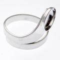 2 Stück 925 Sterling Silber Ring Rohling mit einer 8mm Fassung für Cabochons