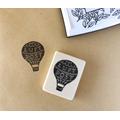 Handgeschnitzter Stempel "Heißluftballon" Luftpost 
