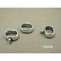 3 Stk. Schiebeperle für Regaliz Lederband 10x6mm