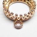 5 Stück Anhänger Rohlinge rosegoldfarben für 12mm Cabochons