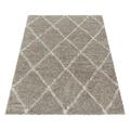 Alvor Hochflorteppich 80 x 250 cm beige