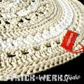 ♥ Häkelteppich-05, rund, 77 cm ♥ 