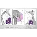Kinderzimmer Wandbild, Poster A4 / A3, Wildtiere 