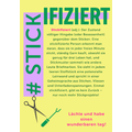 Strass - Bügelbild #STICKIFIZIERT + Stickdatei 