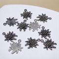 25 Stück Edelweiß Anhänger Charm, antik silberfarben, ca. 20x15mm, Schmuckanhänger für DIY