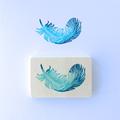 handgeschnitzter Stempel  "Feder N3" 