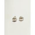 Muschel Ohrstecker mini Silber