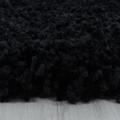Sydney Hochflorteppich 80 x 250 cm schwarz