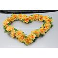 Gelbe Rosen Herz Girlande Auto Hochzeit Dekoration 