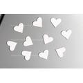 Magnet Herzen 50St Auto Schmuck Weiß Herz  