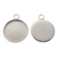 6 Stück 925 Sterling Silber Fassung Rohling 14 mm zur Herstellung von Anhängern
