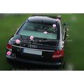 Autoschmuck Nur 12 rosen + 6 Rattan-Schmucke 