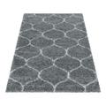 Salsa Hochflorteppich 80 x 80 cm grau