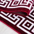 Parma Teppich 80 x 150 cm rot weiß