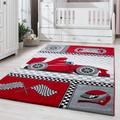Kids Teppich 120 x 170 cm rot 