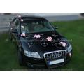 Autoschmuck Nur 12 rosen + 6 Rattan-Schmucke 