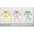 Kinderzimmer Wandbild, Poster A4/A3, Tribal Fuchs 