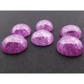 4 Stück Ice Zirkon 12mm Cabochon korallpink