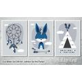 3-er Set Poster Bilder Kinderzimmer A4 / A3 