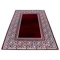 Parma Teppich 80 x 300 cm rot weiß