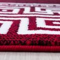 Parma Teppich 80 x 300 cm rot weiß