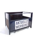 Aktionstisch Holzdekor | Rahmen grau |  Gebrauchtware | 85 x 126 x 88 cm 