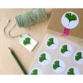 Aufkleber Sticker  "Ginkgo" 15Stk. A4 Bogen 