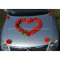 Rot Rosen für Autodekoration Brautauto Hochzeit 