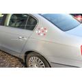 Magnet Herz Autodeko Hochzeit Auto Weiß Rot Deko 