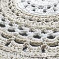 ♥ Häkelteppich-07, rund, 90 cm ♥
