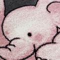 Kids Teppich 120 x 120 cm pink