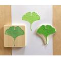 handgeschnitzter Stempel "Ginkgoblatt" 
