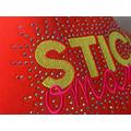 3D- Strass- Schablone Stickomanin + Stickdatei 