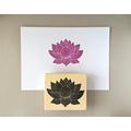 handgeschnitzter Stempel  "Lotusblume" 