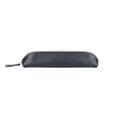 Großes Mara Leder Stiftetui schwarz / Large Black leather pencil case