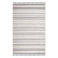 Valencia Teppich 80 x 300 cm graublau creme