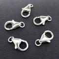 5 Stück 925 Silber Lobster Karabiner Clasps Karabinerhaken Verschluss 12m Ring offen